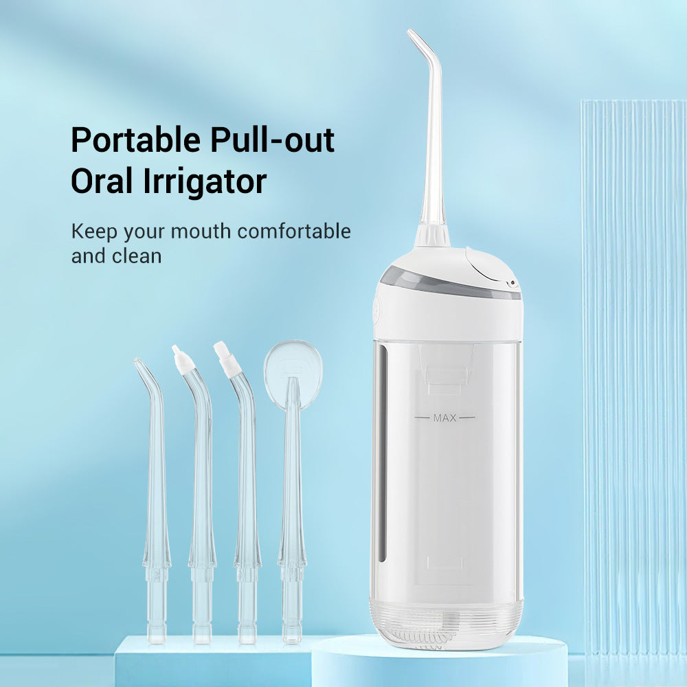 6-Speed Tooth Flusher Electric Portable Tooth Cleaning Device Household Water Flosser To Remove Calculus Pulse Tooth Cleaning Device