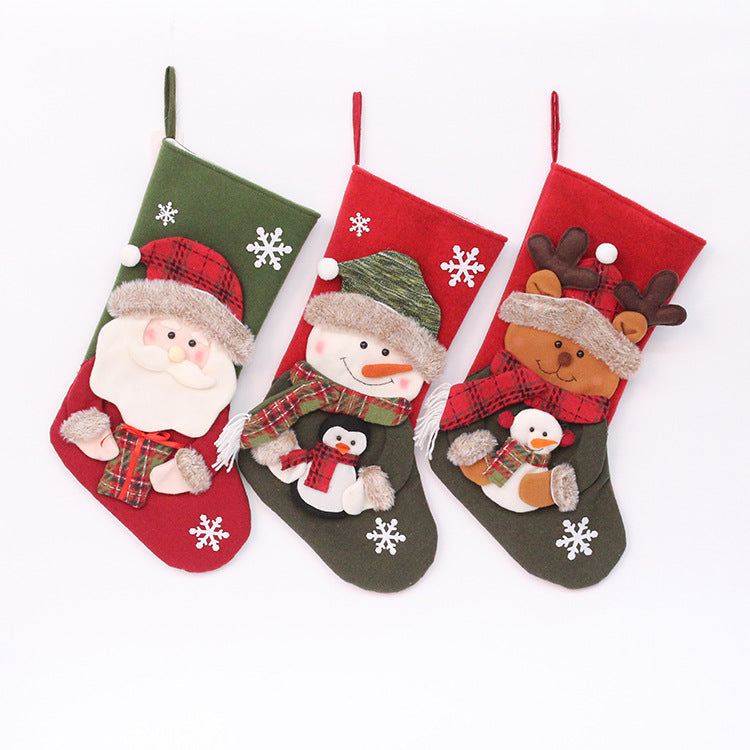 Christmas socks, gift bags, Christmas decorations, Christmas pendants, candy bags