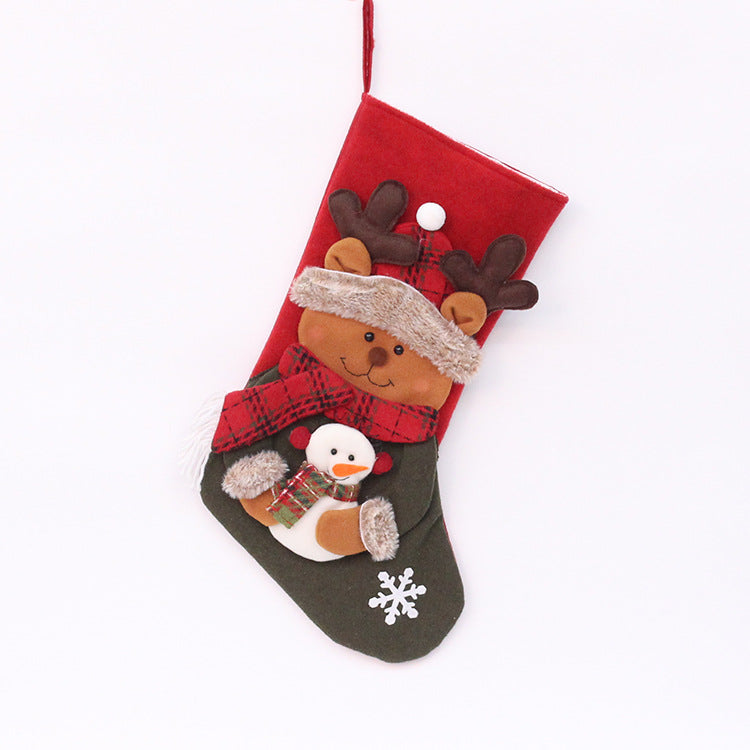 Christmas socks, gift bags, Christmas decorations, Christmas pendants, candy bags