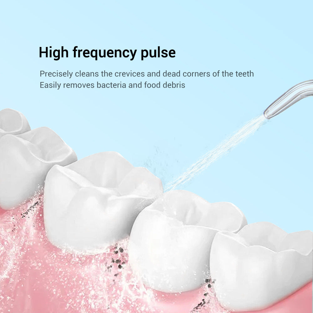 6-Speed Tooth Flusher Electric Portable Tooth Cleaning Device Household Water Flosser To Remove Calculus Pulse Tooth Cleaning Device