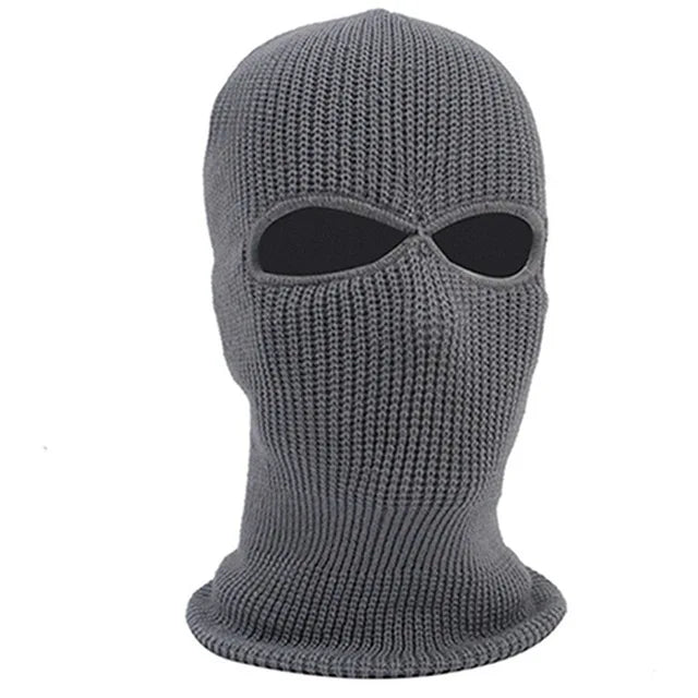 Full Face Cover Mask Three 3 Hole Balaclava Knit Hat Army Tactical CS Winter Ski Cycling Mask Beanie Hat Scarf Warm Face Masks