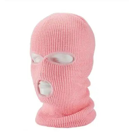 Full Face Cover Mask Three 3 Hole Balaclava Knit Hat Army Tactical CS Winter Ski Cycling Mask Beanie Hat Scarf Warm Face Masks